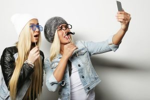 Millennials Having Fun with Selfies